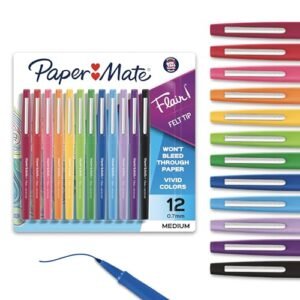 Paper Mate Flair Felt Tip Pens 12 Count